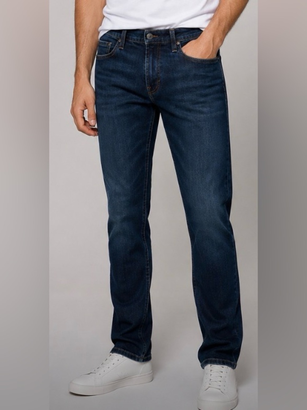 AG Adriano Goldschmied The Matchbox Slim Straight Jeans 32 JAK Dark Wash